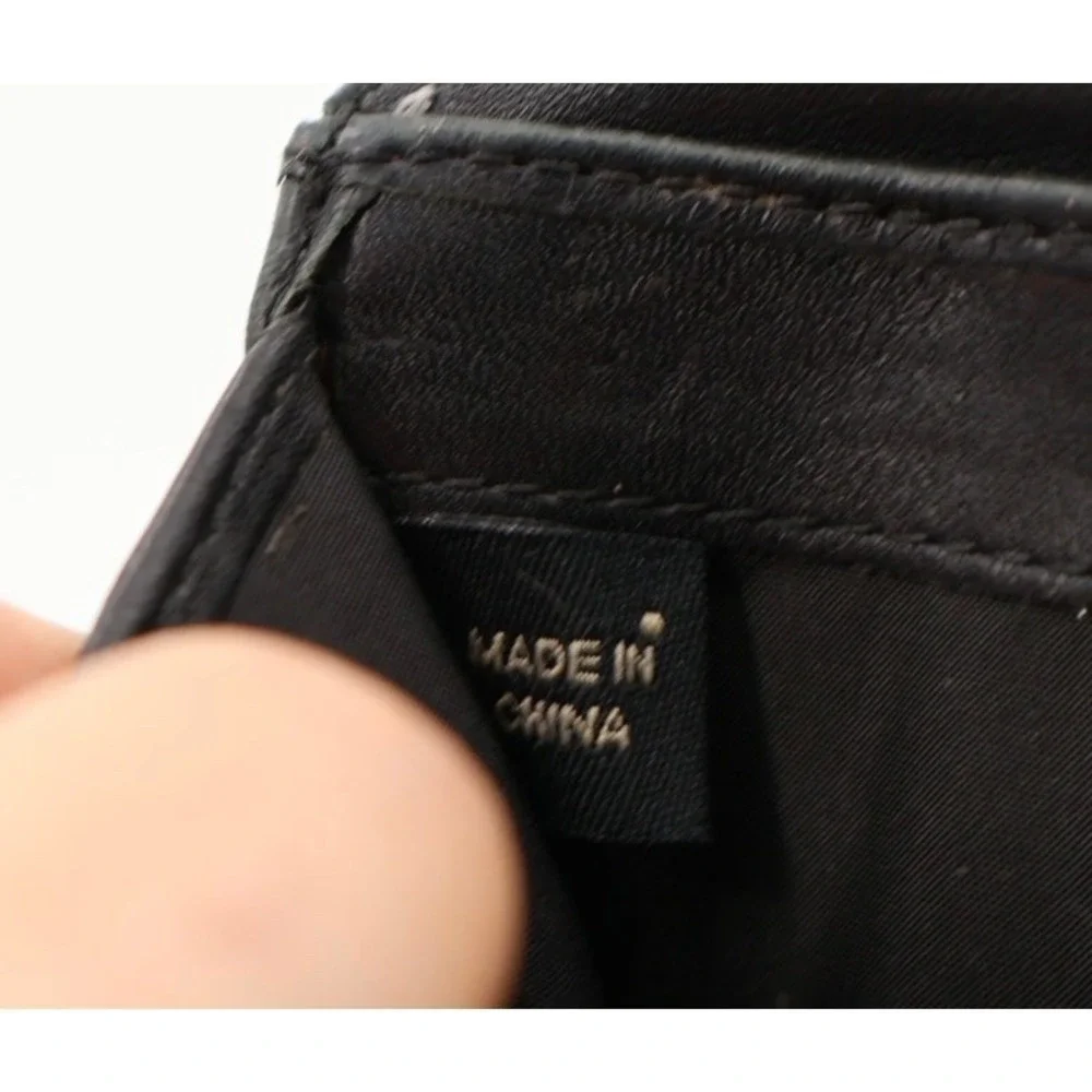 Legacy Coach Turnlock Wallet Black Topstitching ID‎ Card Slots Outer Pockets